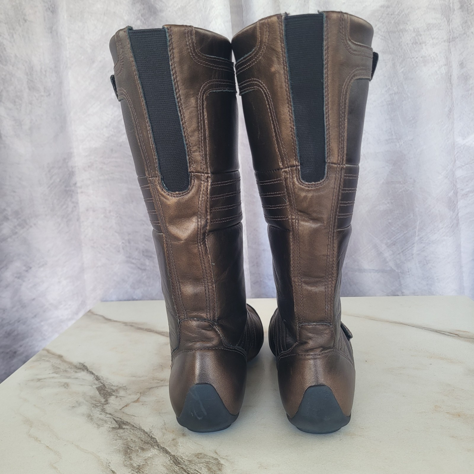 Rare Lacoste Futro Solar Earl 93T Sport Knee High Riding Boots Size 6.5