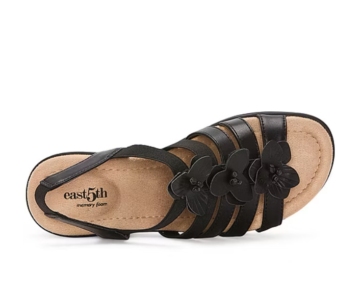 NiB East 5th Women Ister Heeled Strappy Heeled Sandal Black Size 10 M $70 RY1344