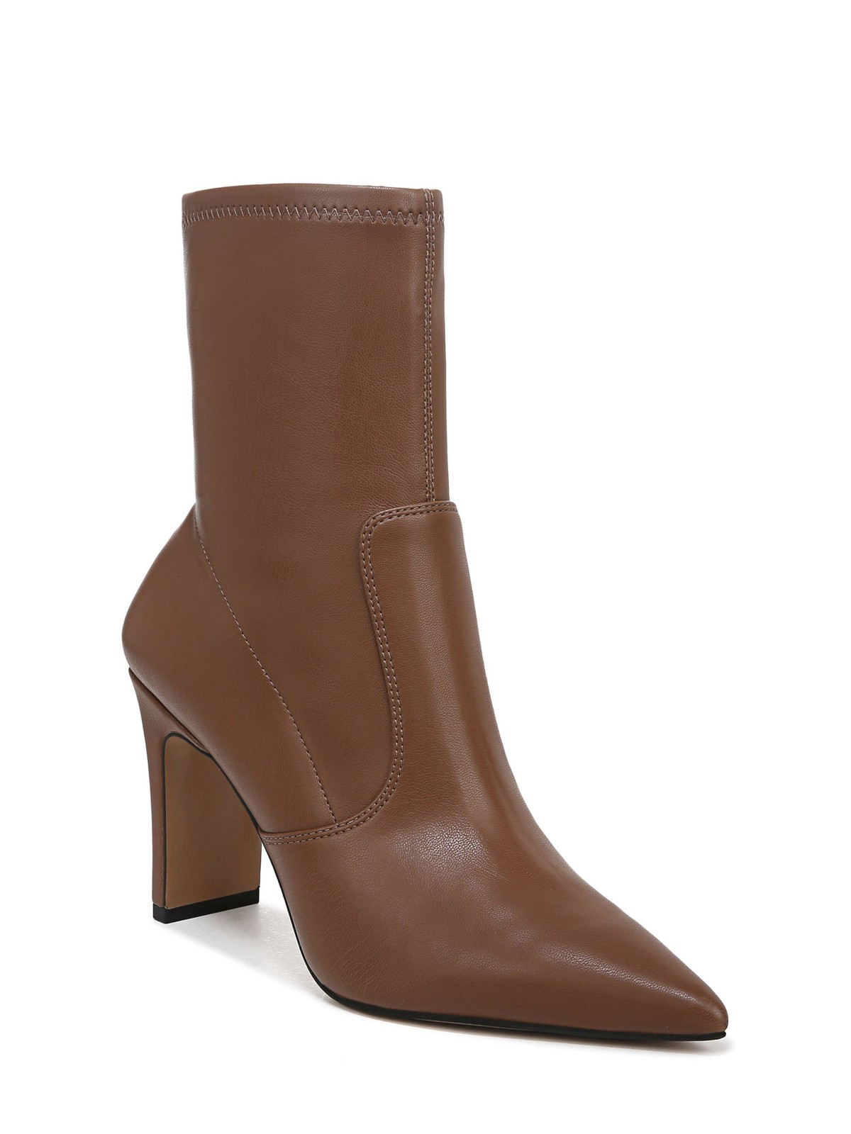 FRANCO SARTO Womens Brown Padded Avana Pointed Toe Block Heel Booties 11 M