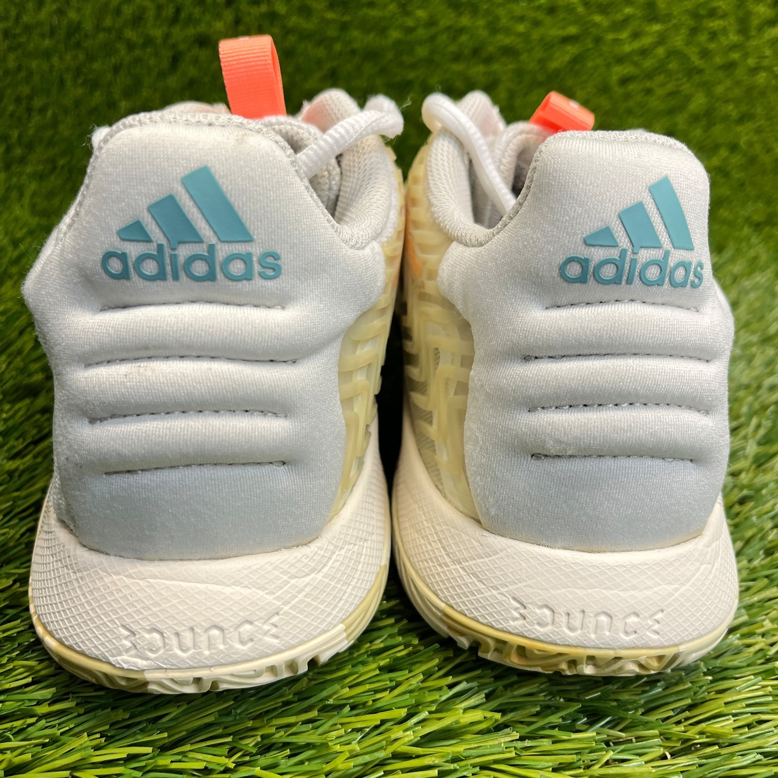 Adidas Solematch Control Womens Size 9 White Blue Athletic Tennis Shoes Sneakers