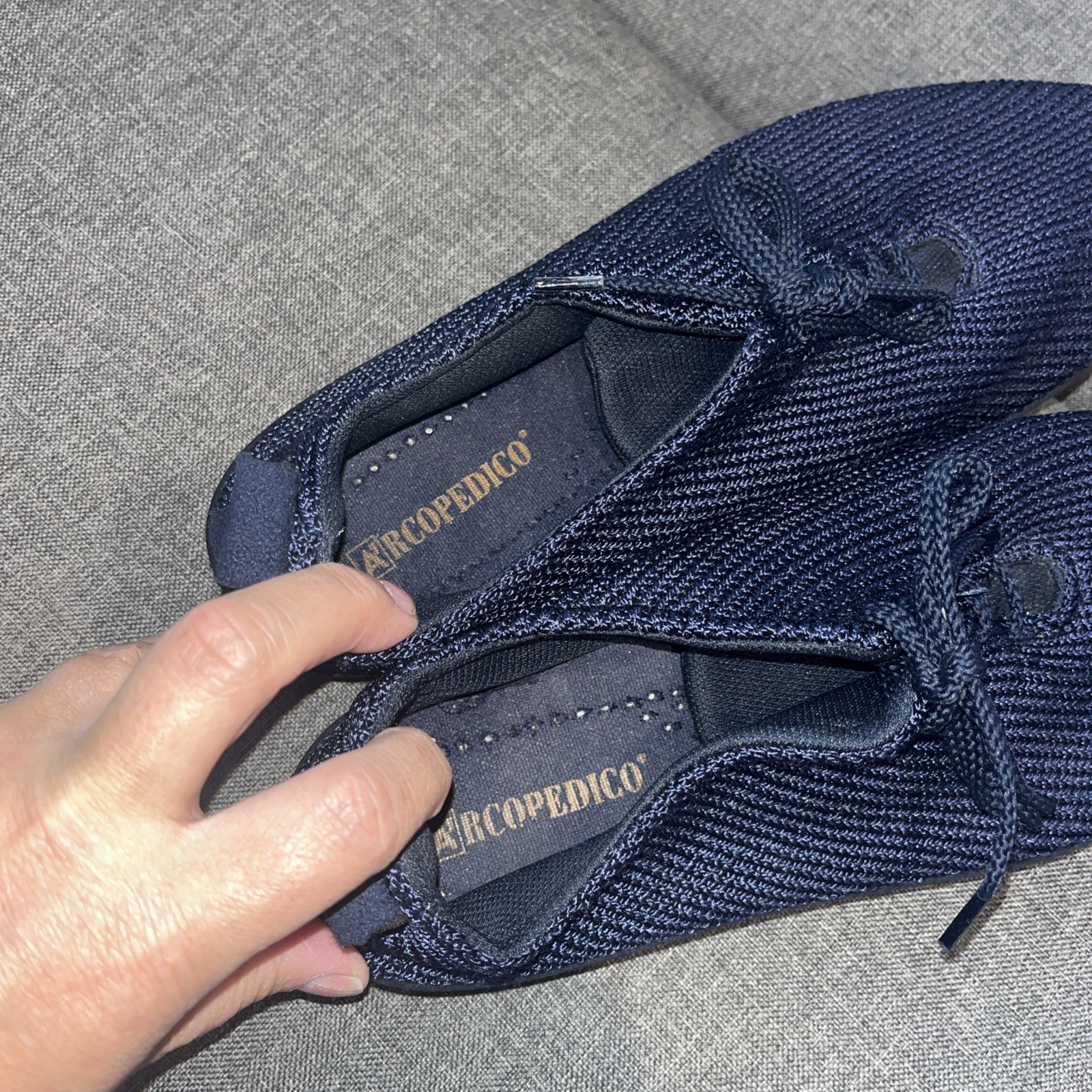 Arcopedico Women’s LS Knit Shoe midnight blue size 41