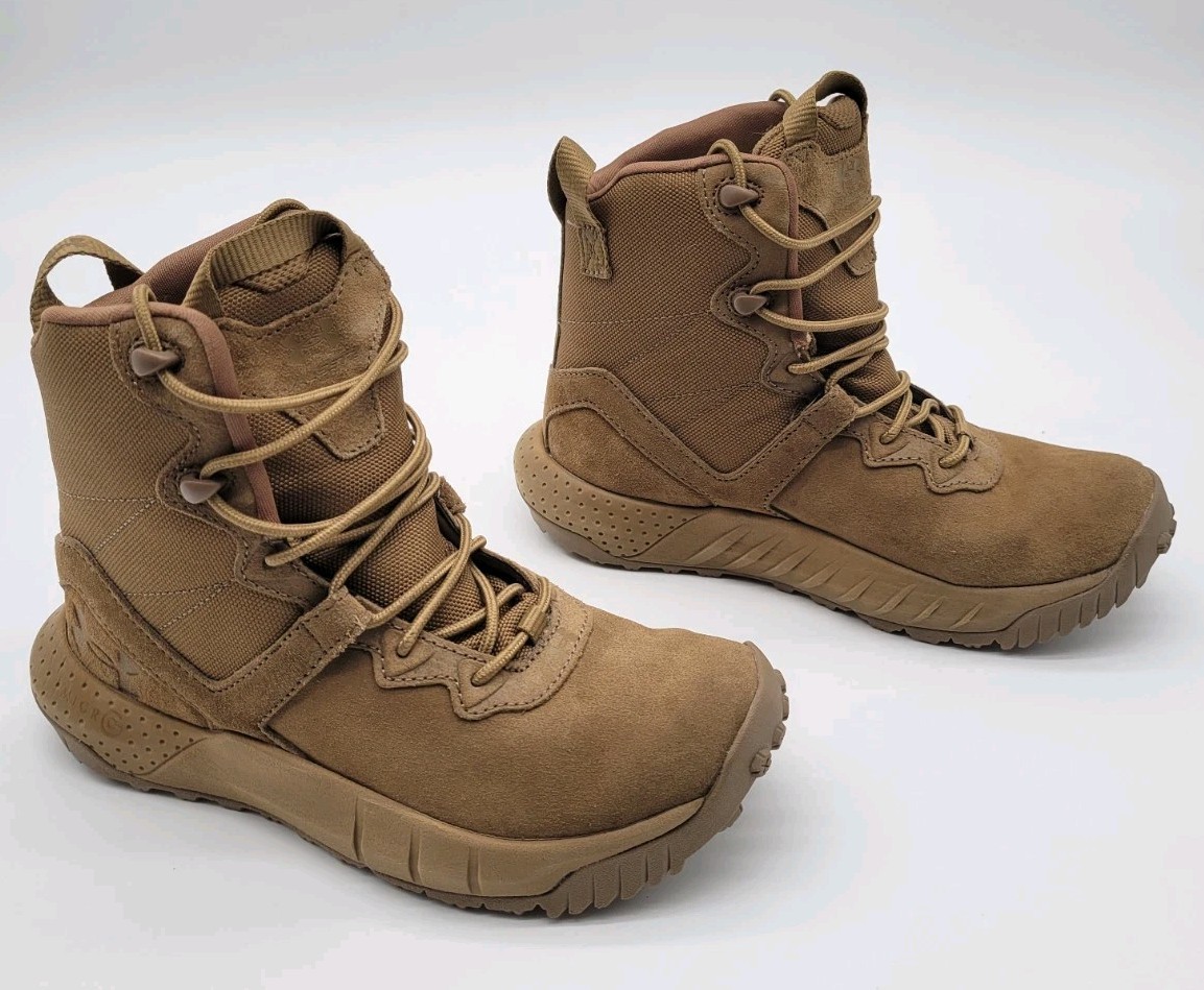 UNDER ARMOUR WOMENS BOOTS SIZE6 BROWN TACTICAL MICRO G VALSETZ AR670 3024010-200