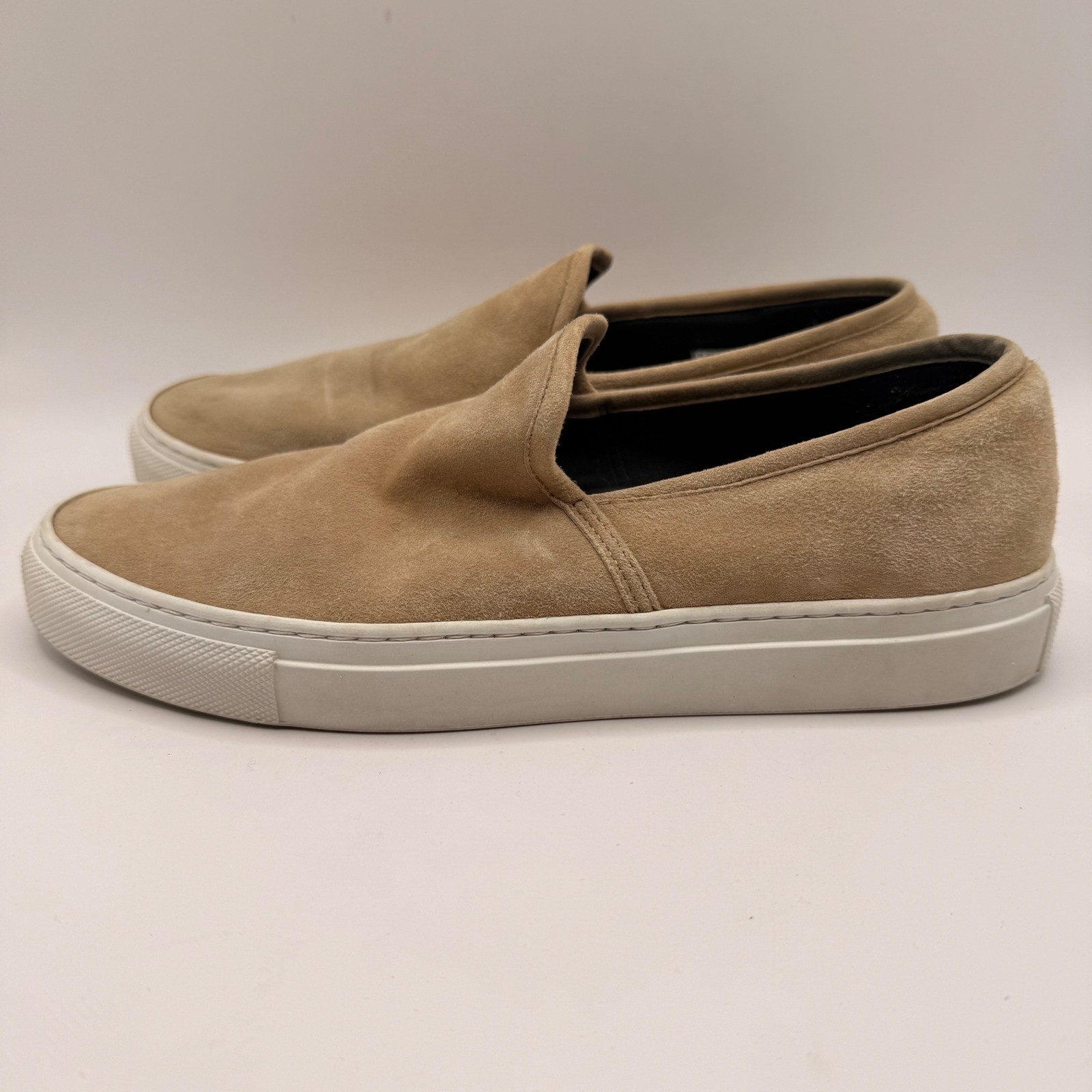 Jenni Kayne Womens Tan Suede Slip On Sneaker 8746 Made in Italy Size 38