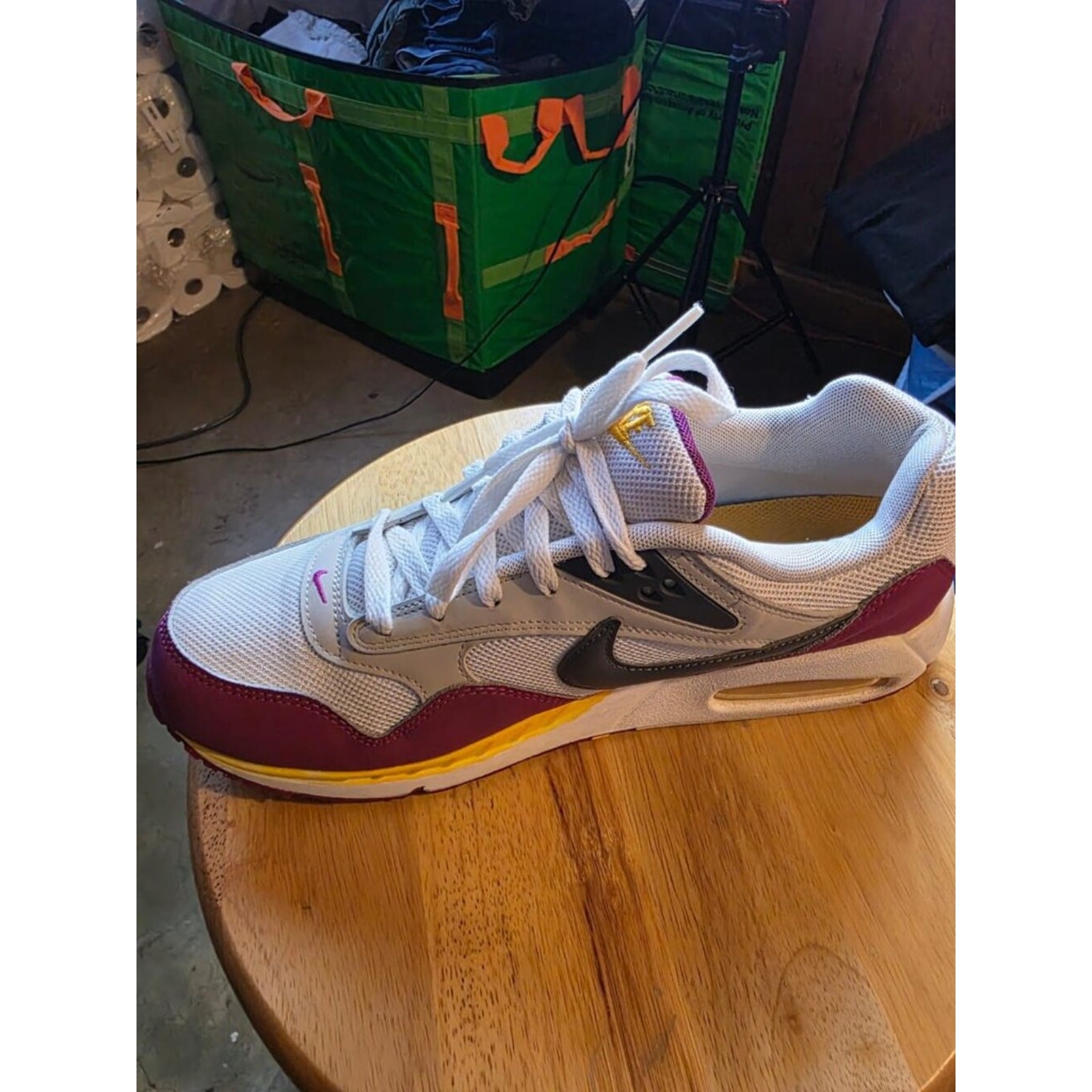 Nike Air Max 90 Yellow & Purple Unisex Adults Size 11 Sneakers