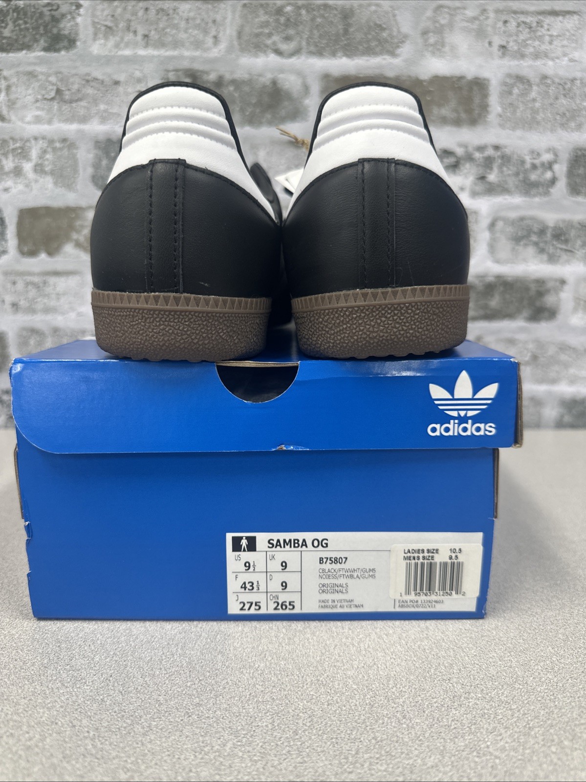 Adidas Samba OG Size M9.5 W/10.5 B75807 *New