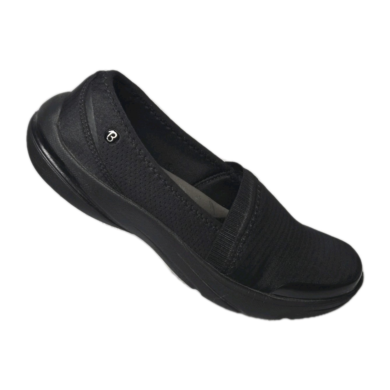 Women’s BZees, Lollipop Slip-On Black Synthetic-And-Fabric Size 7.5m