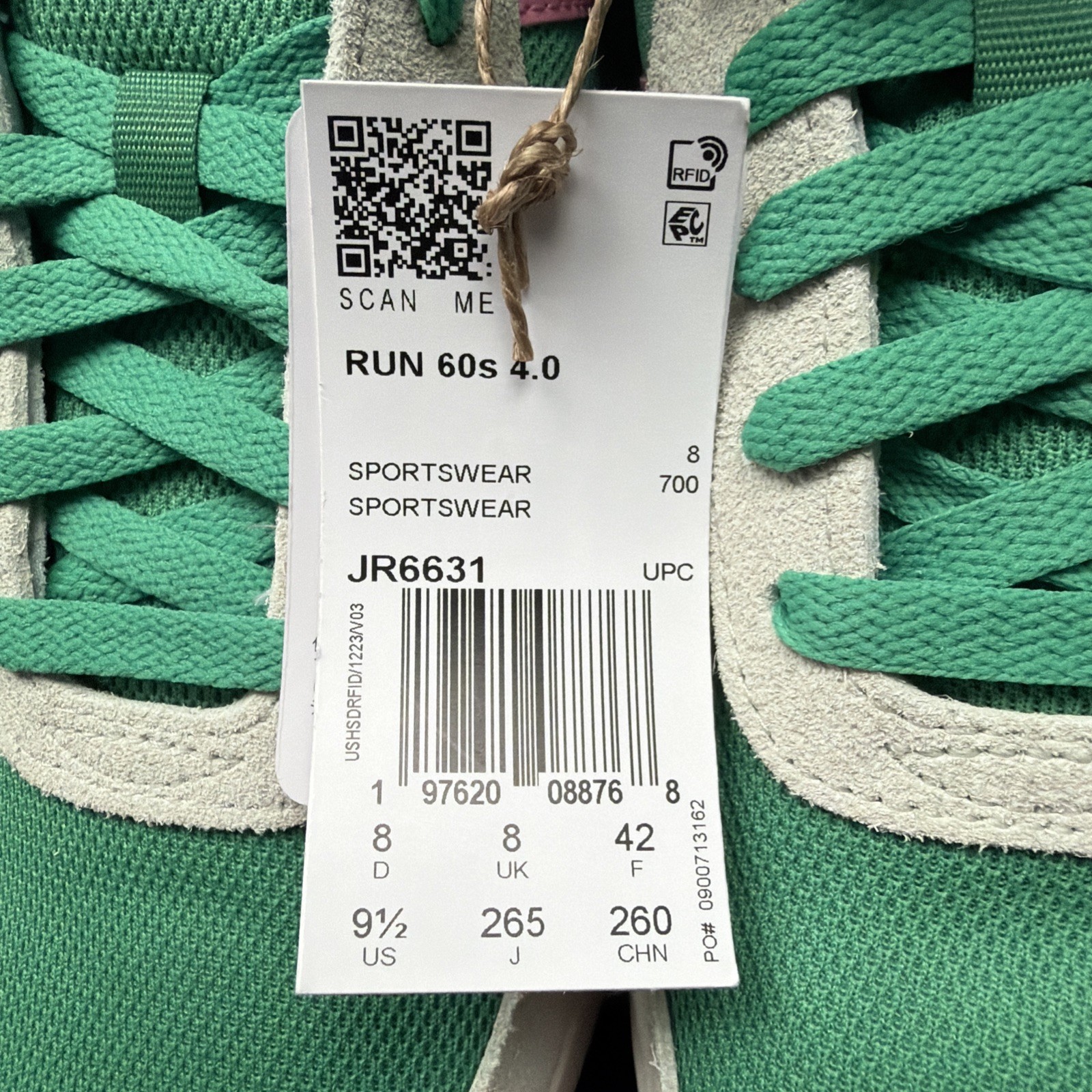 Adidas Run 60s 4.0 Women 9.5 Green Pink Vanilla Retro Running Shoes New JR6631