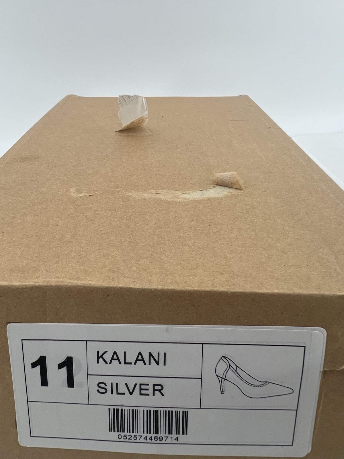 Journee Collection Womens Silver Heels Size 11 Silver Pump Heel Shoes 11M NEW