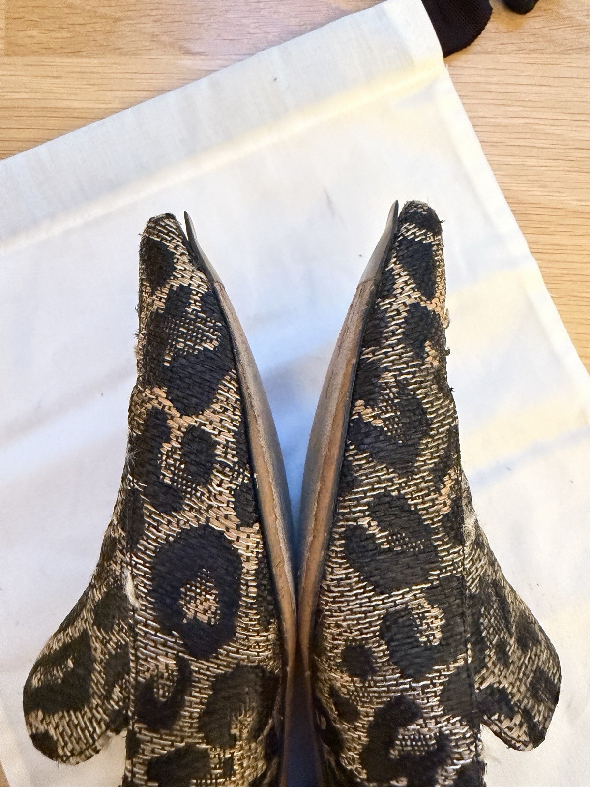 3.1 Phillip Lim Leopard Print Pointed Toe Smoking Slippers Loafers Flats