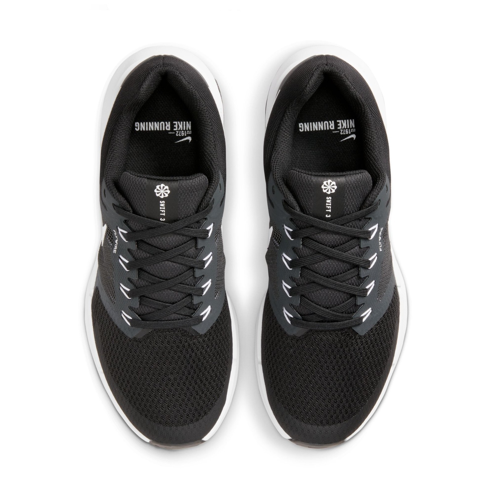 Nike Women’s RUNSWIFT 3 DR2698-002 Black White Athletic Sneaker Shoes