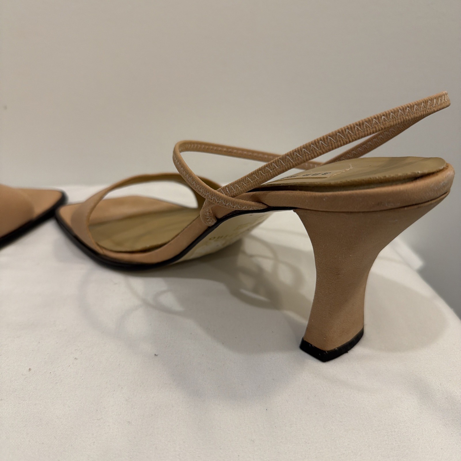 Ann Marino🌺Women Sandal/Heel/Trendy/Slip~On/Cocktail/Prom/Nude/Formal/Sz 10m💥