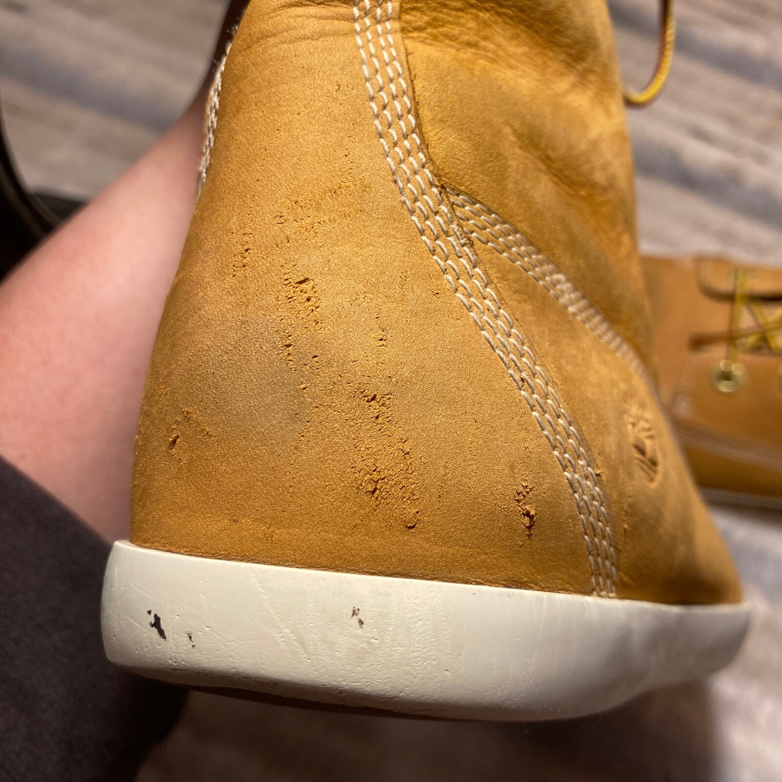 Timberland Earthkeepers Glastonbury Fleece Lace-Up Boots, size 9 VGUC