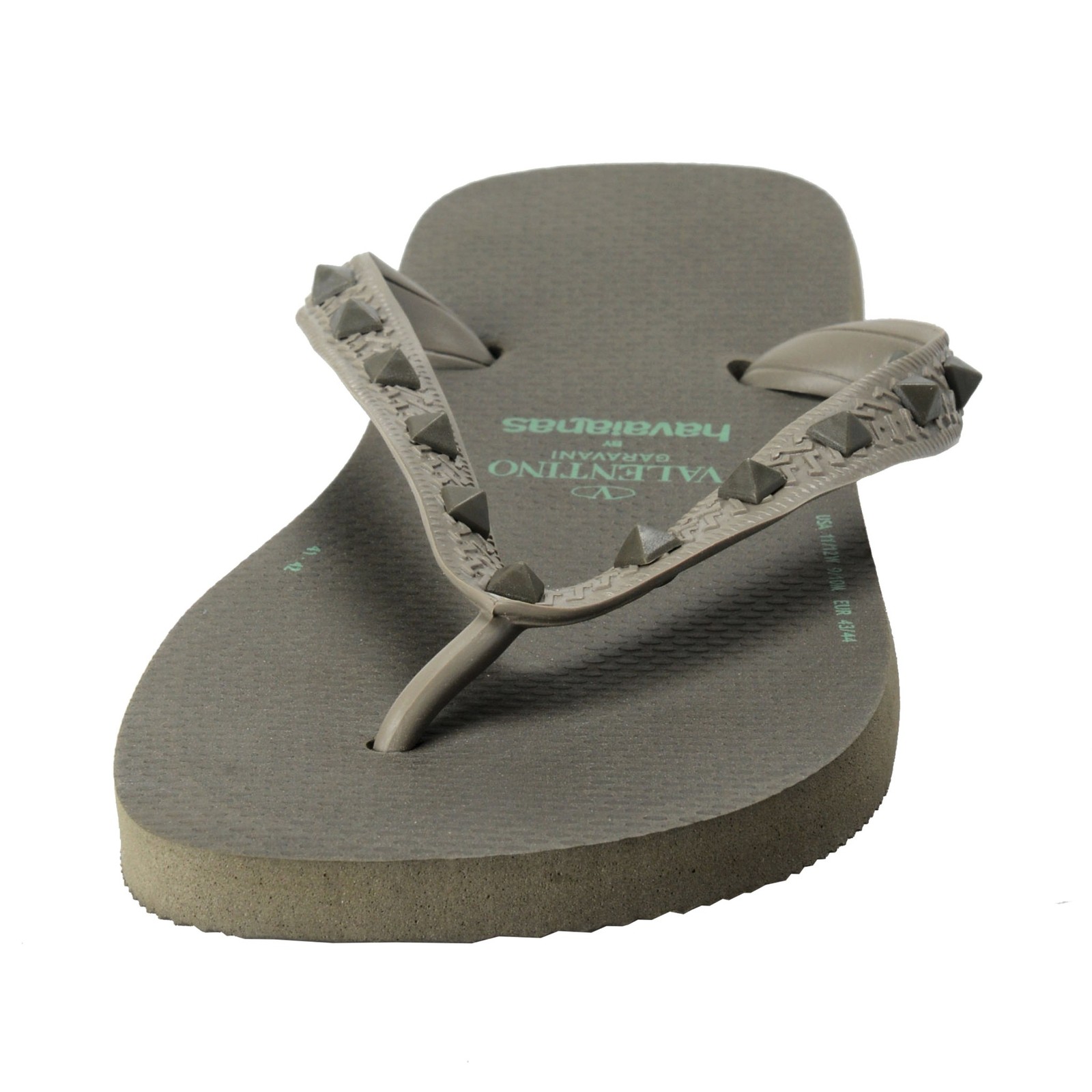 Valentino Garavani ByHavaianas Unisex Rockstud Flip Flops Shoes USA 11/12W/9/10M