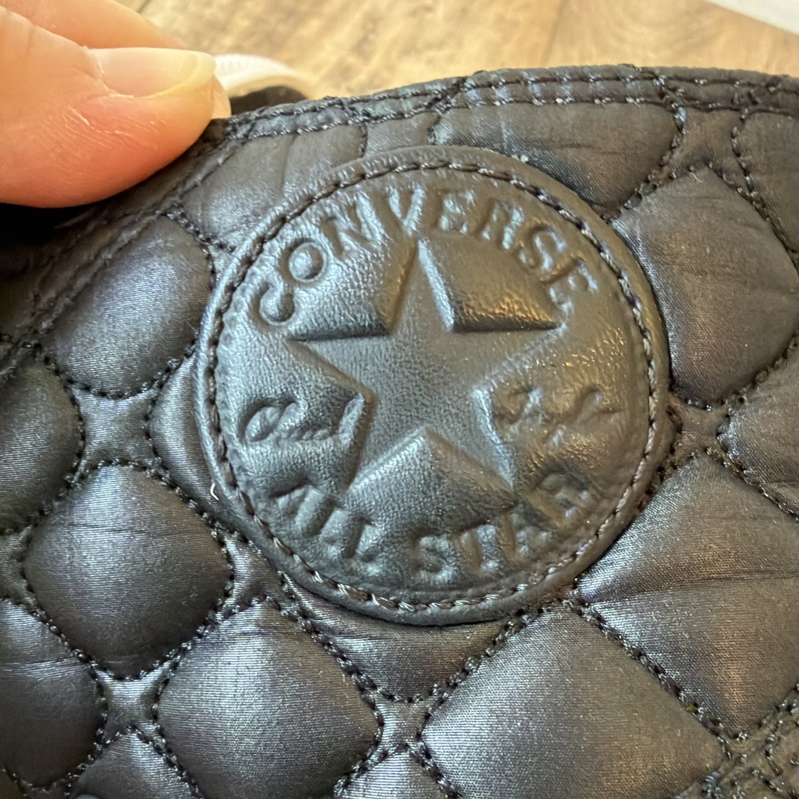 Converse All Star Women’s Sneakers Black Quilted High Top US 7 NWOB