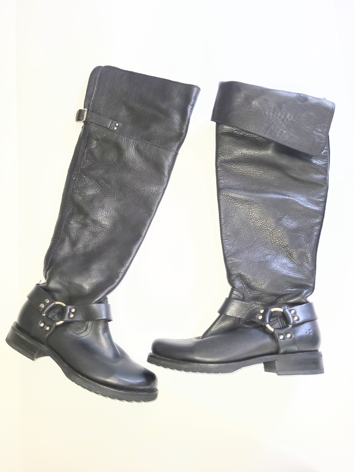 Frye Veronica Rare 2 Way Over The Knee Harness Moto Biker Riding Boots 7.5 B
