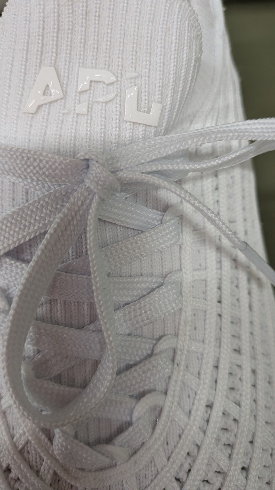 APL TechLoom Zipline W White Knit Lace-Up Low Top Athletic Sneakers Women