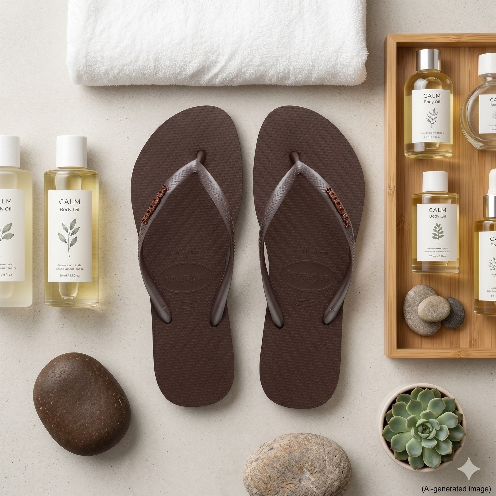 SLIM0061 | W’s 7/8 | Havaianas Slim Logo Metallic flipflops / sandals