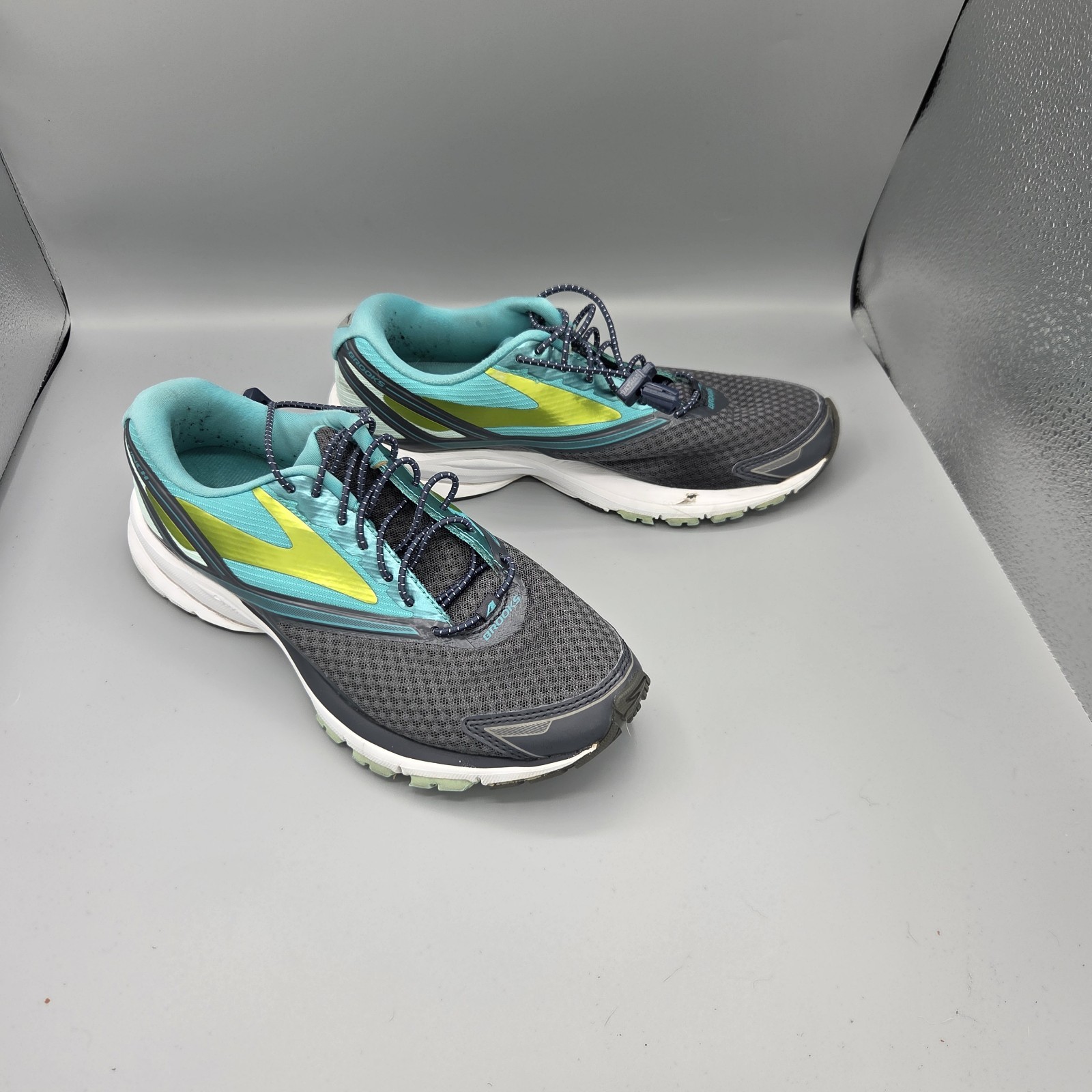 Brooks Launch 4 Women’s Running Shoes Size 8.5 Slate And Green