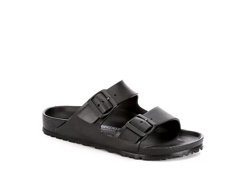 BIRKENSTOCK WOMENS ARIZONA EVA FOAM BUCKLE SLIDE SANDAL Black~ Size 7~Euro 38