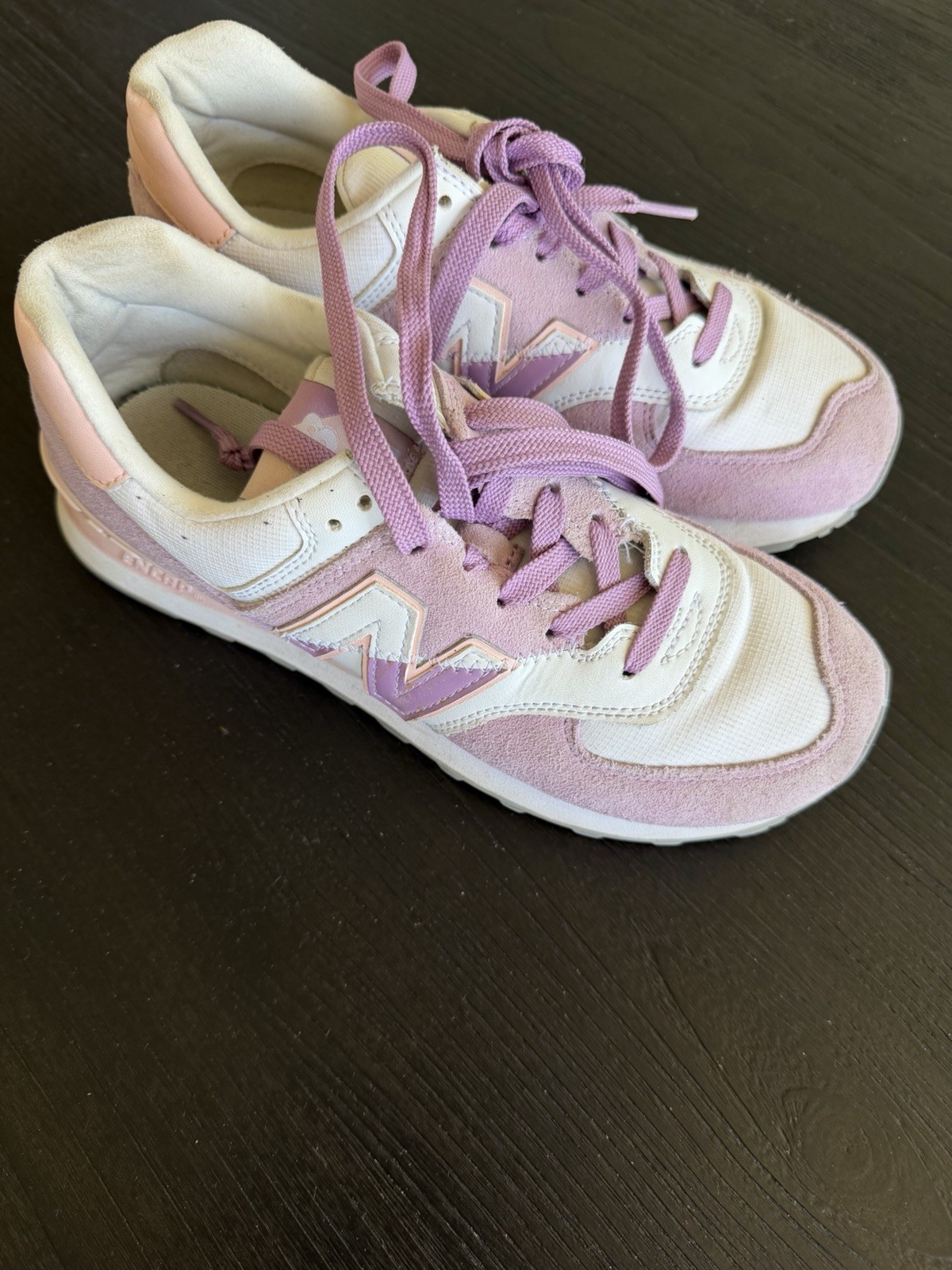 Women’s New Balance 574 Sneakers Pink/white/lilac Size 8