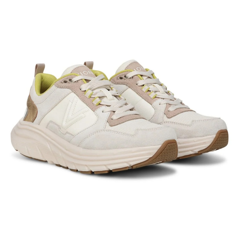 Vionic’s Walk Max Skyline Sneaker, Ivory Gold