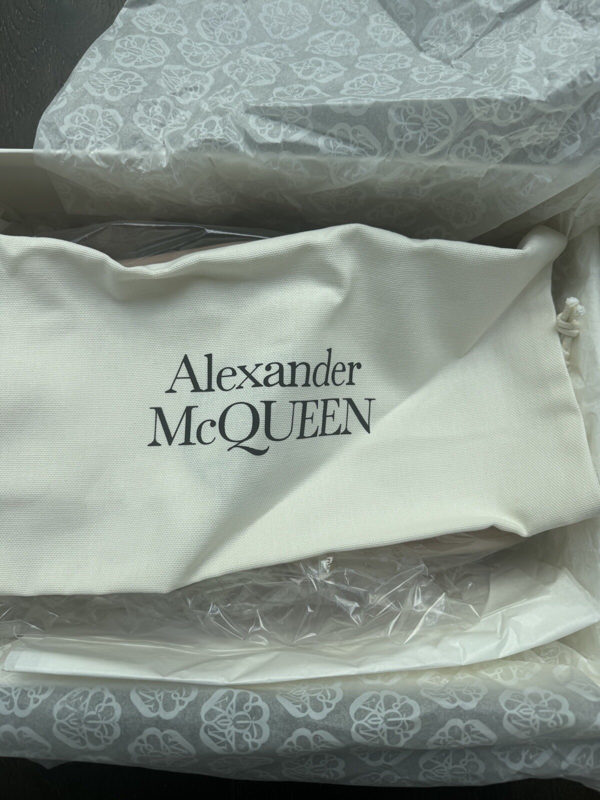 ALEXANDER MCQUEEN Oversized Low-Top Sneakers Size 37.5 Pink Leather