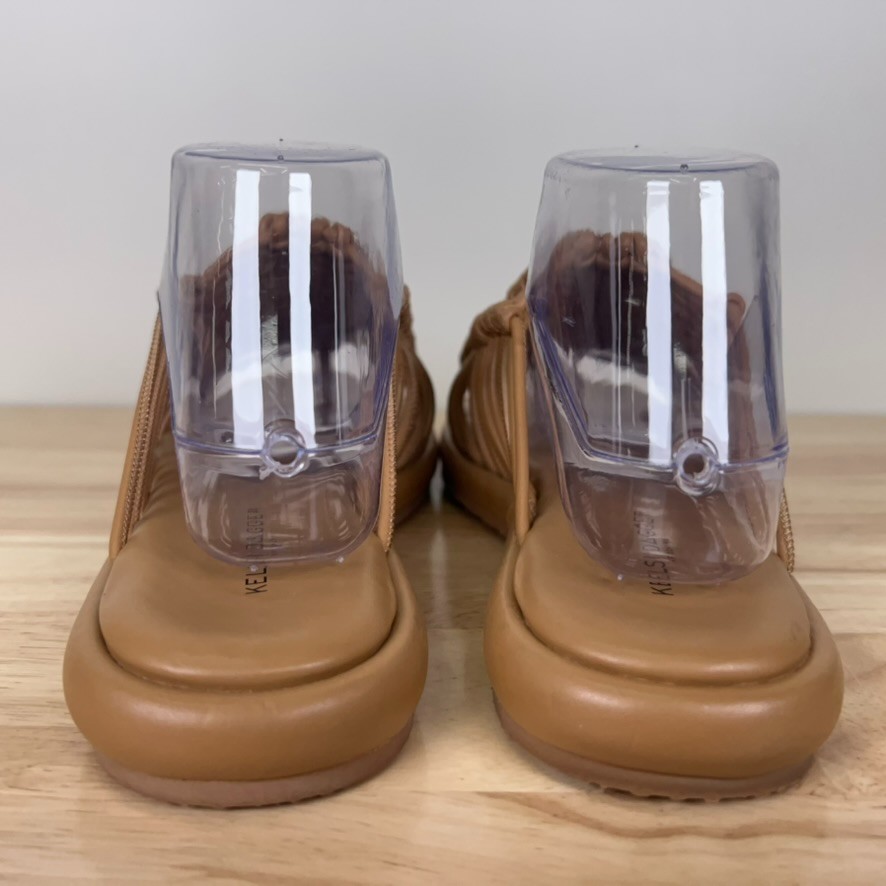 Anthropologie Kelsi Dagger Brooklyn Womens 9 Brown Strappy Turn Slide Sandals