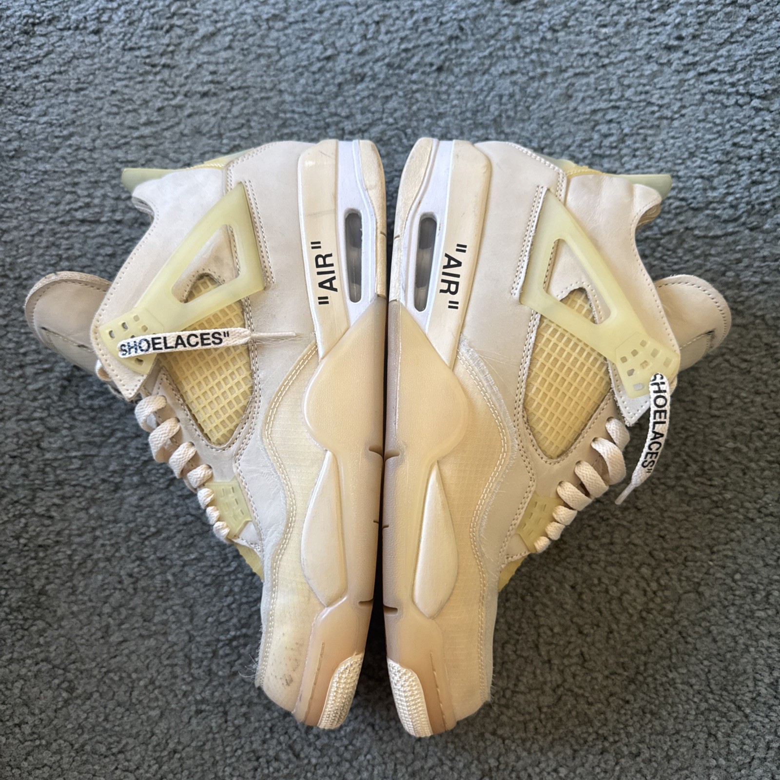 Nike Air Jordan 4 SP x Off-White Mid Sail Size 12W/10.5M