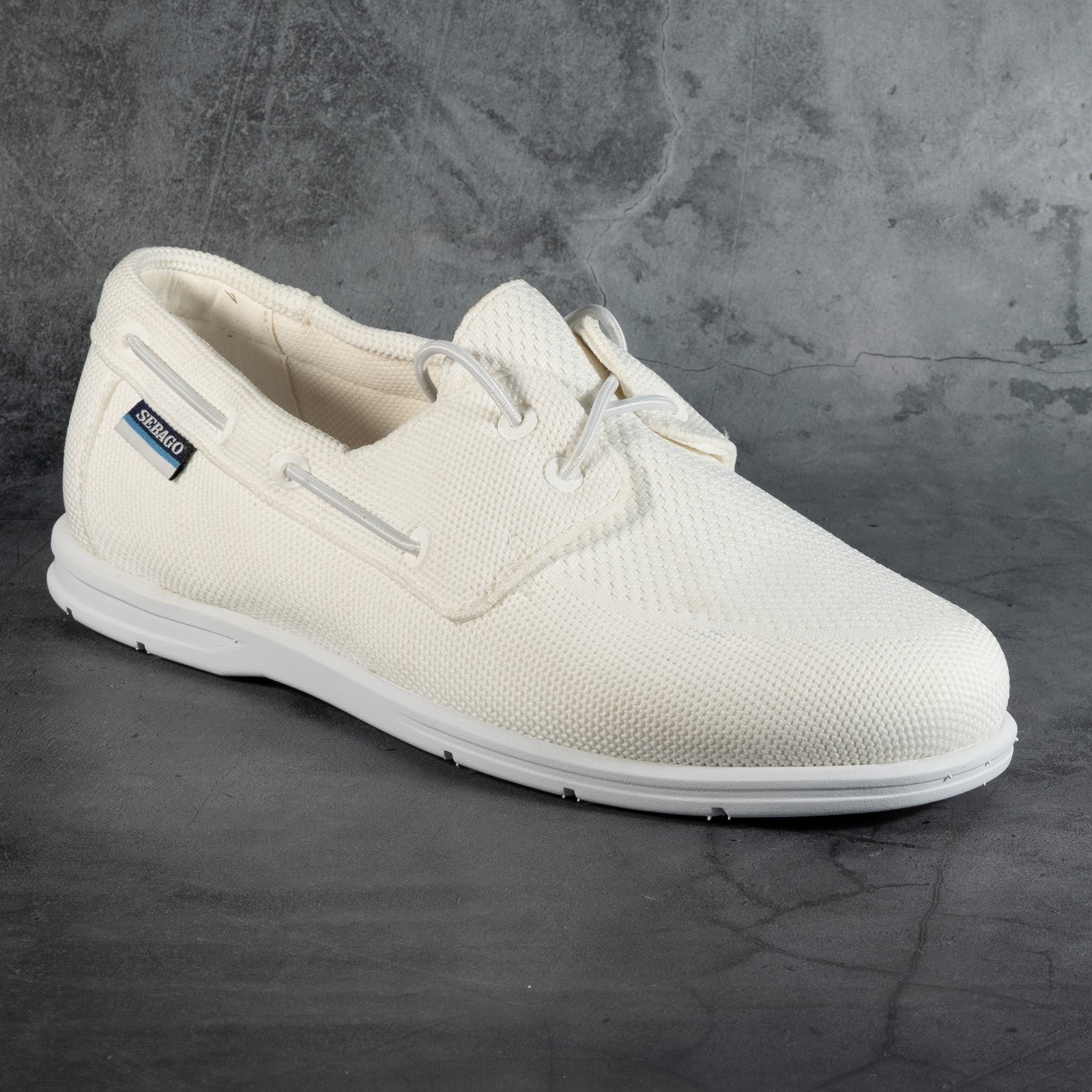 SEBAGO Monterey Textile Boat Shoes Color White Color Womens Size 8.5