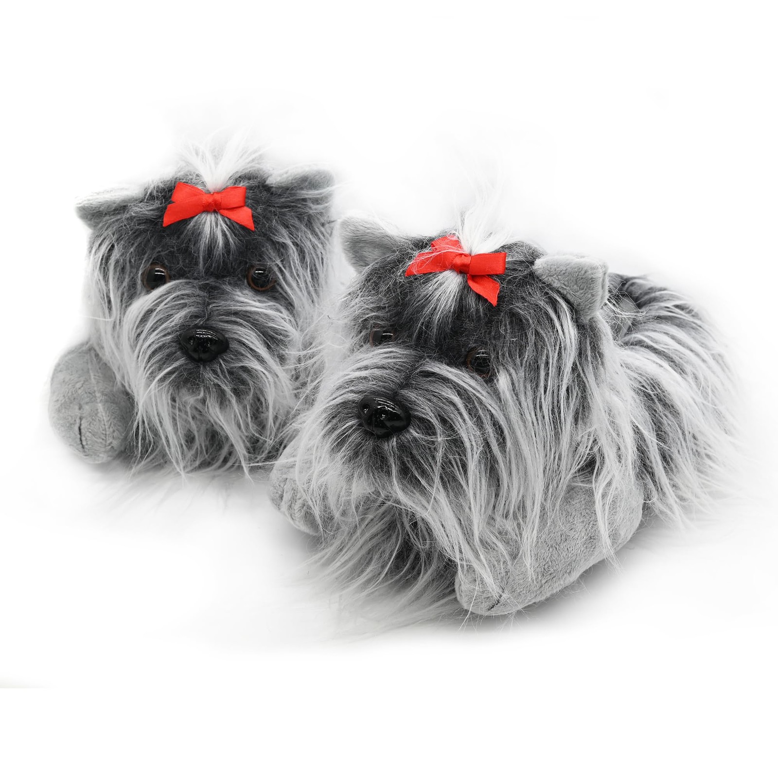 Animal Slippers Ladies Slippers with Animal Design 3740 EU, Grey Yorkshire