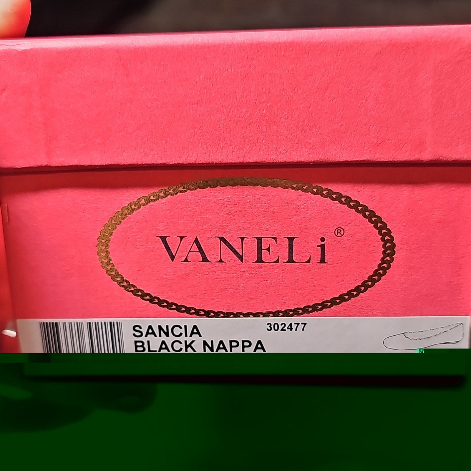 VANELi Black Nappa Leather Ballet Flats Round Toe Scalloped Slip-On US 9 1/2 N