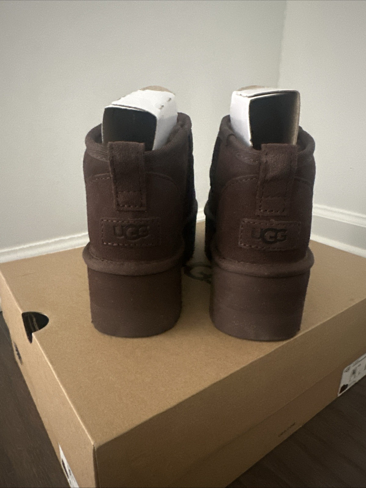 UGG Ultra Mini Platform Boots Womens 6 Burnt Cedar 1135092 Ankle Brown Classic