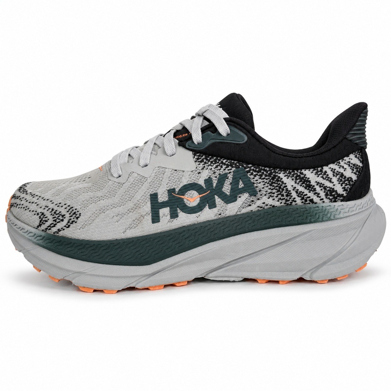 Hoka Challenger ATR 7 Wide Harbor Mist Black Coral Trail Women Sneakers 9.5D