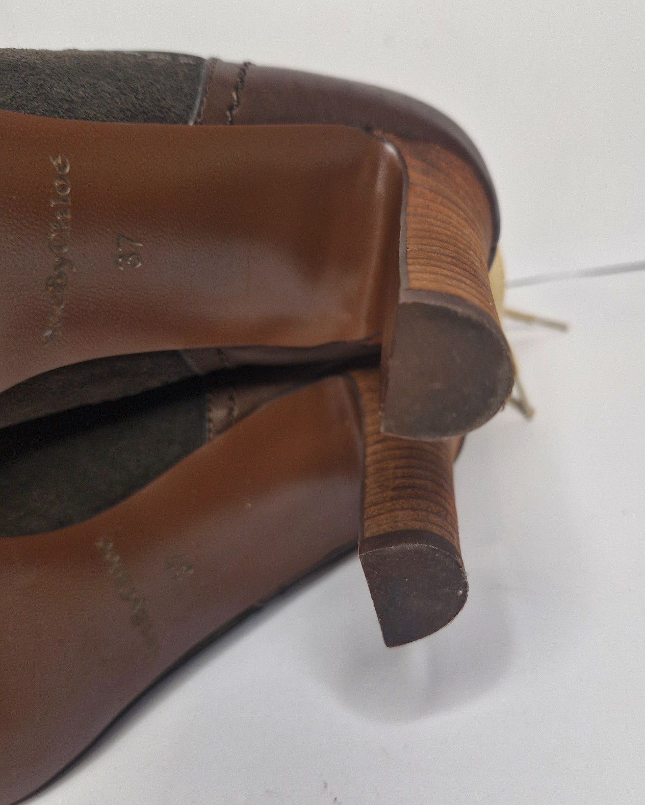 See By Chloe Lace Up Suede Brown Boots Very Good Condition Sz 37 /AU6.5 Soft
