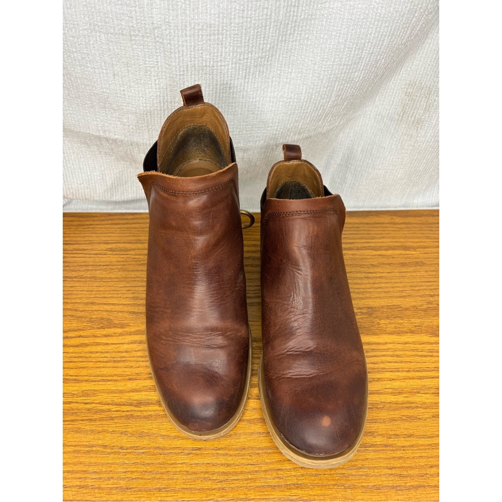 Sofft Bryanne Brown Leather Chelsea Ankle Boots Women’s Size 9M