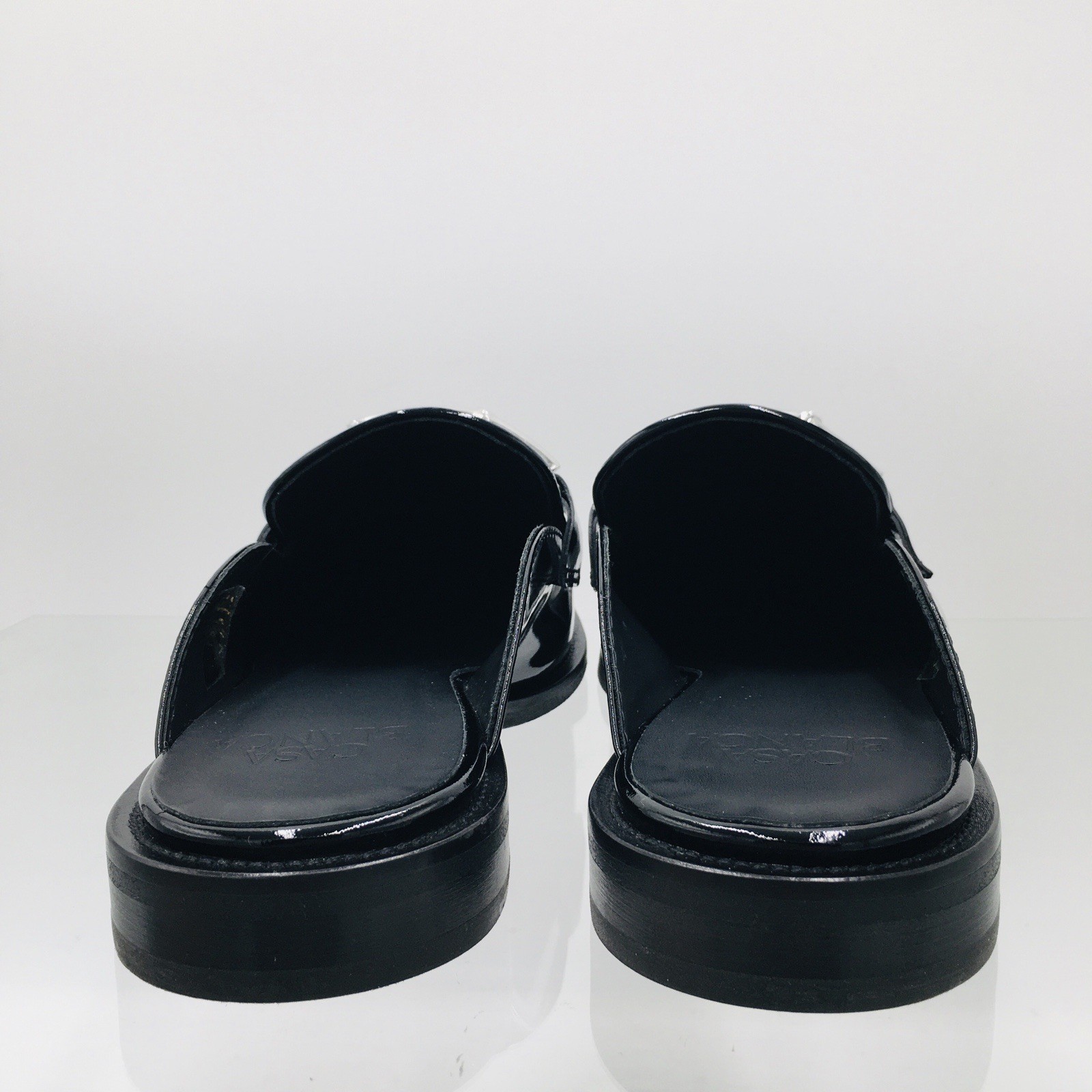 Casa Blanca Patent Sabot Bamboo Shoes Women’s Size EU 40 US 10 M