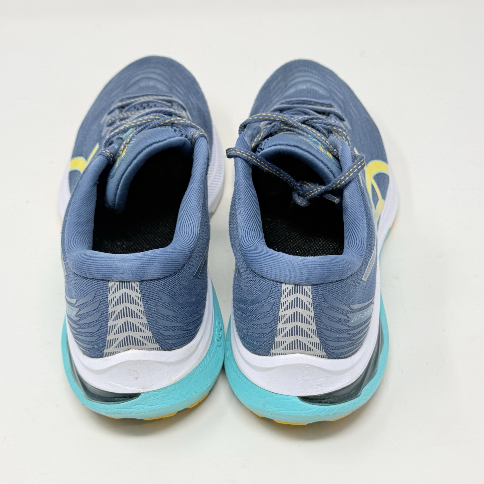 Asics GT-2000 11 Shoes Womens 10 Blue Yellow Mesh Running Sneakers Trainers