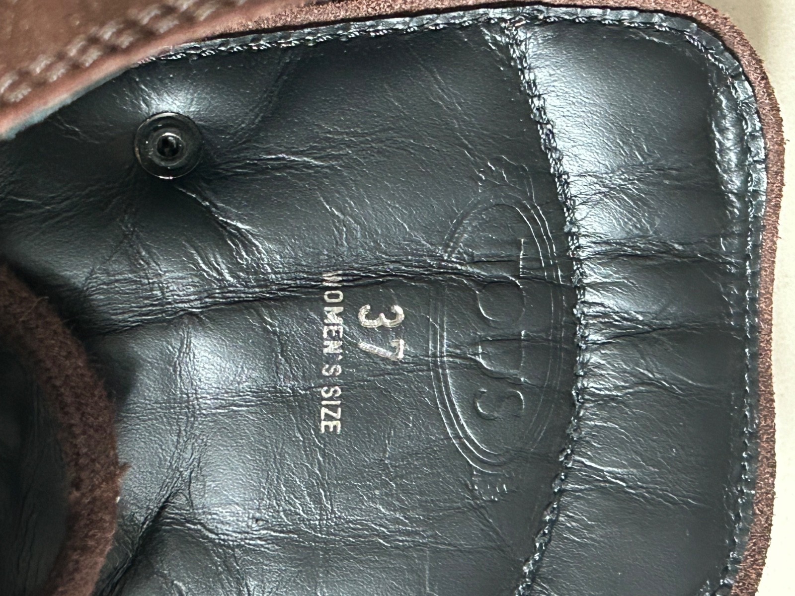 Authentic Tod’s Brown Suede Combat Boots – Women’s Size 37