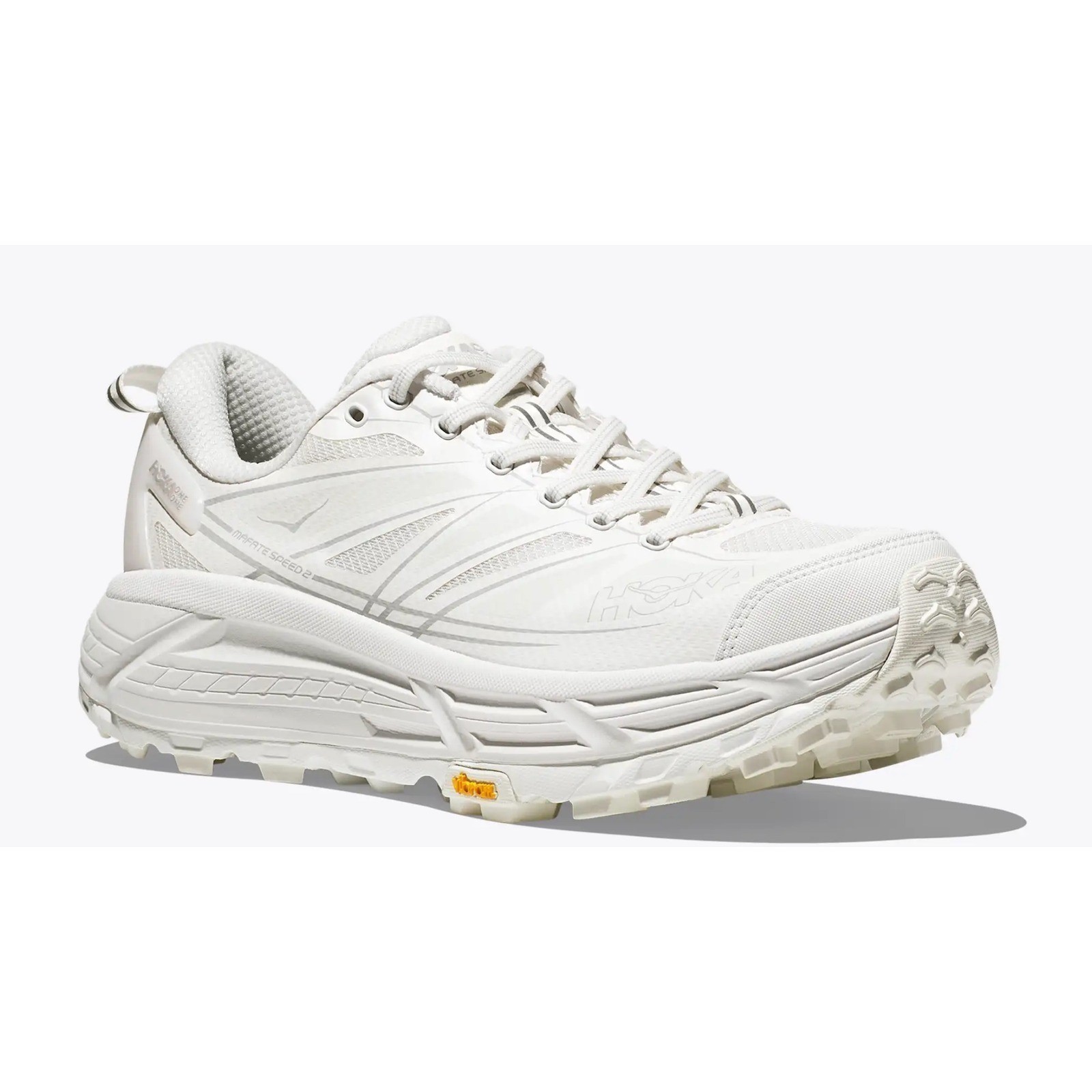 New in damaged box Hoka One One M9 W10 Mafate Speed 2 White/lunar rock $170