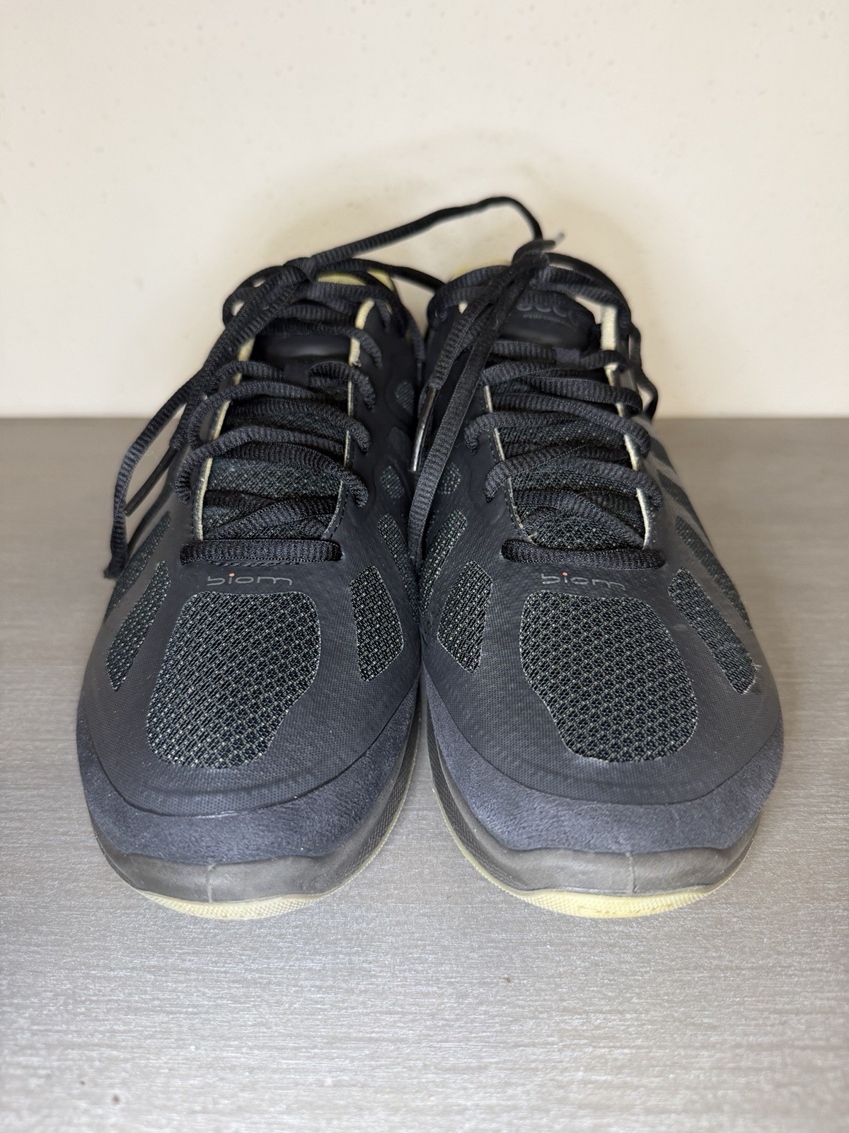 ECCO Biom Women’s Trainers Shoes Size EU 41 US 10 – 10.5 Black Gray Pre-owned