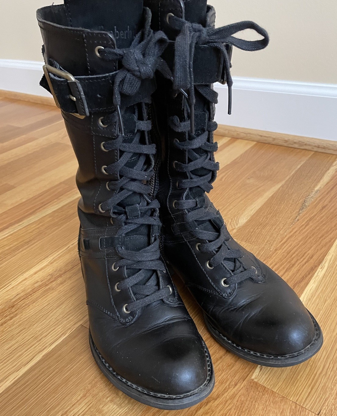 TIMBERLAND Earthkeepers Black Leather Savin Hill Boots 8543R Women Size 6