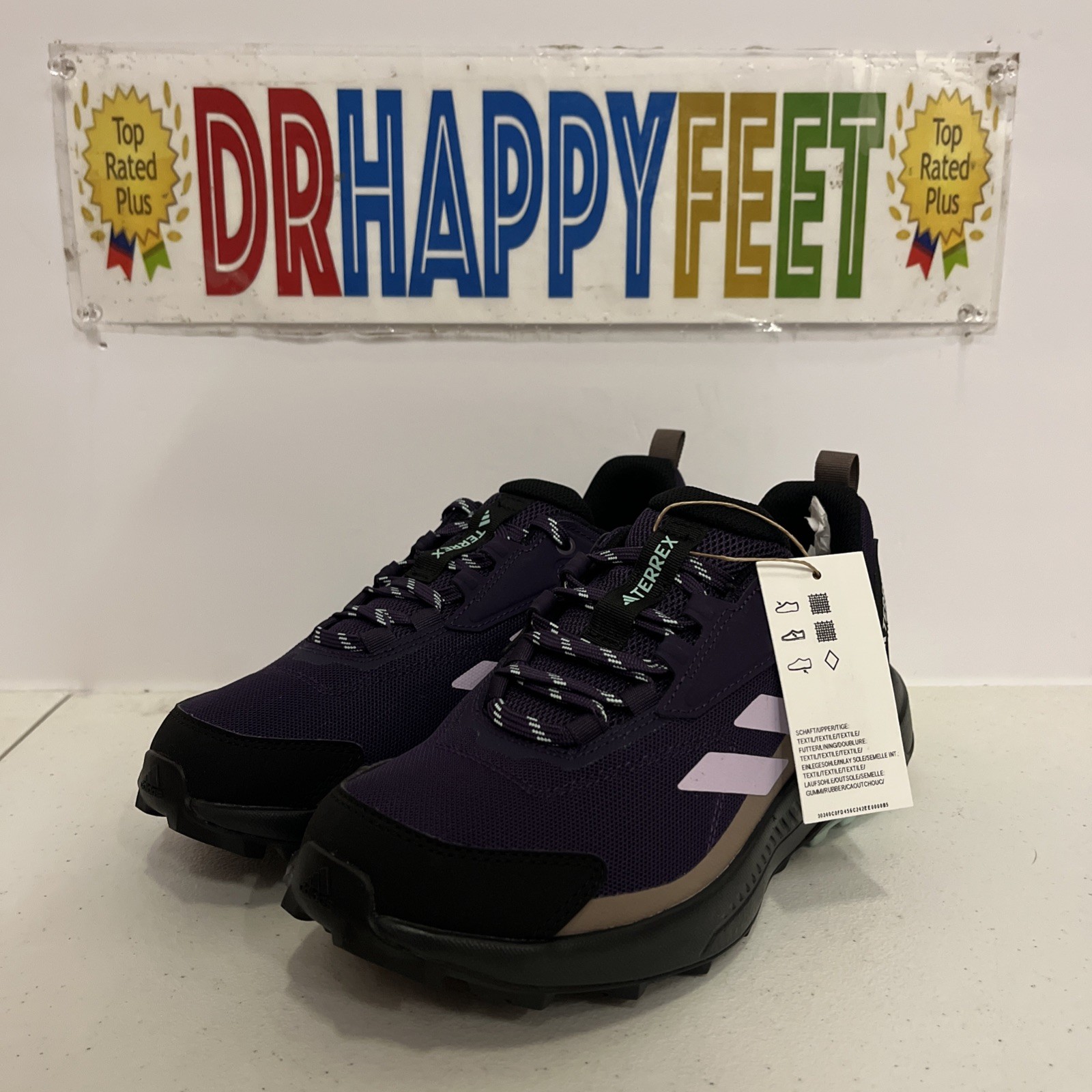 Adidas Terrex Anylander Women’s Hiking Shoes Size 7 Purple JQ9956 New