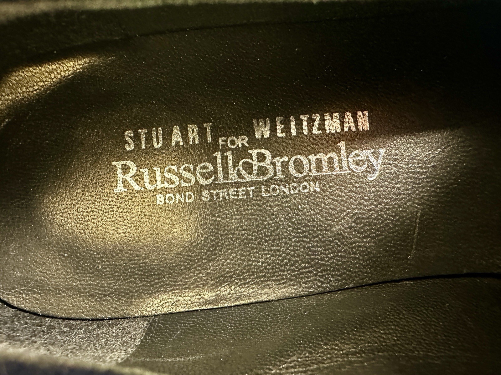 RUSSELL & BROMLEY STUART WEITZMAN Loafers Navy Suede Patent Shoes $400 Sz 6 Ex!