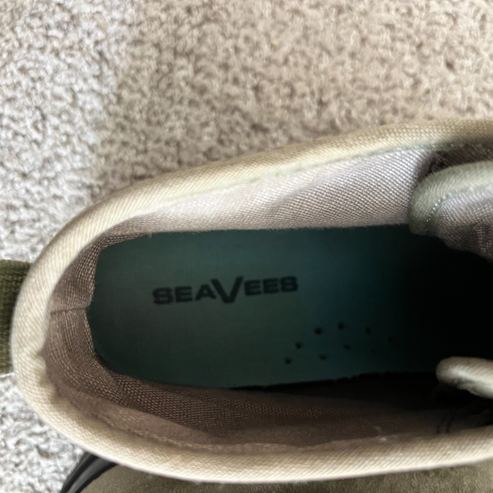 SeaVees Mariners Boot Women Sz 7.5 Olive Suede Water Resistant Chukka