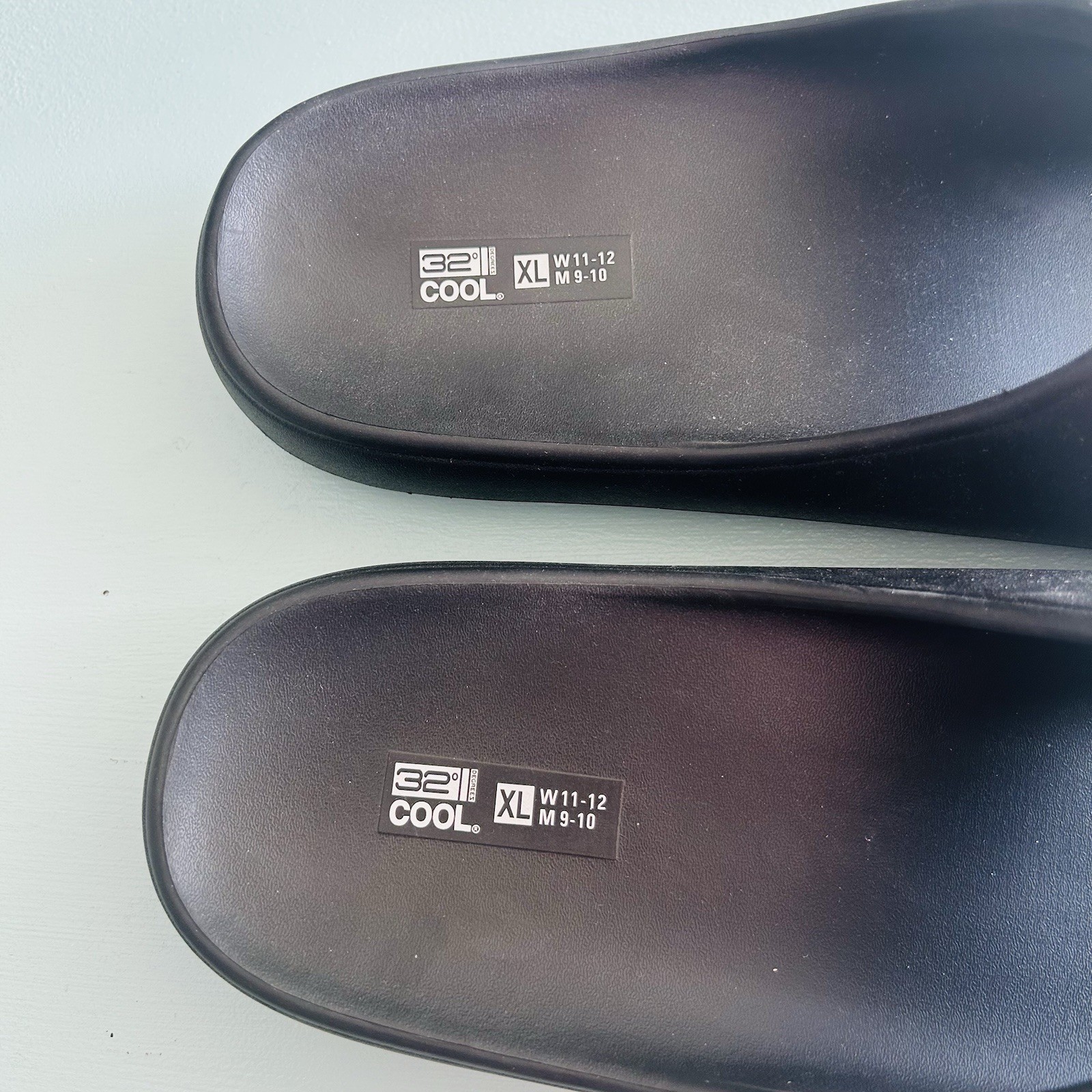 NEW Unisex 32 COOL Cushion Slide Women’s W11-12-M9-10 Sandals X Large Black