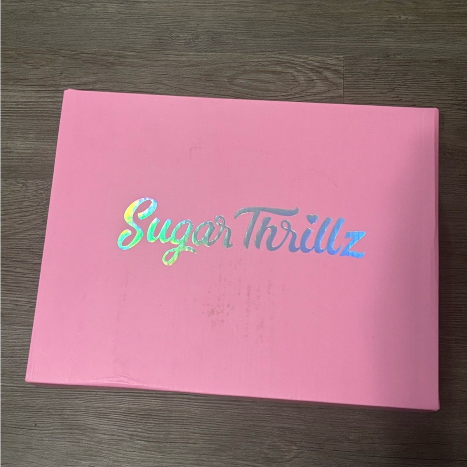 NIB Dolls Kill / Sugar Thrillz Blue & Pink Sweet Sonata Ballet Wrap Heels Size 7