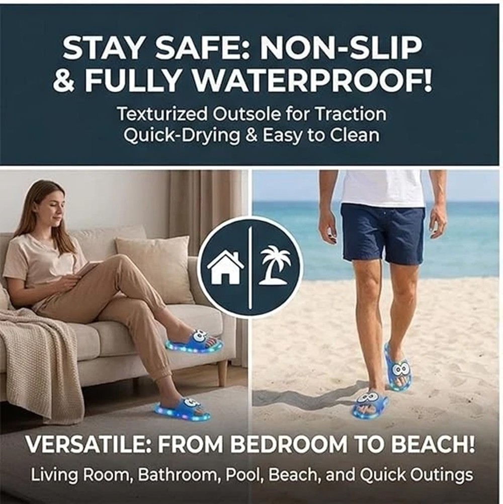 Summer Cartoon Slippers Indoor Outdoor Use PVC Material Home Women’s Slippers