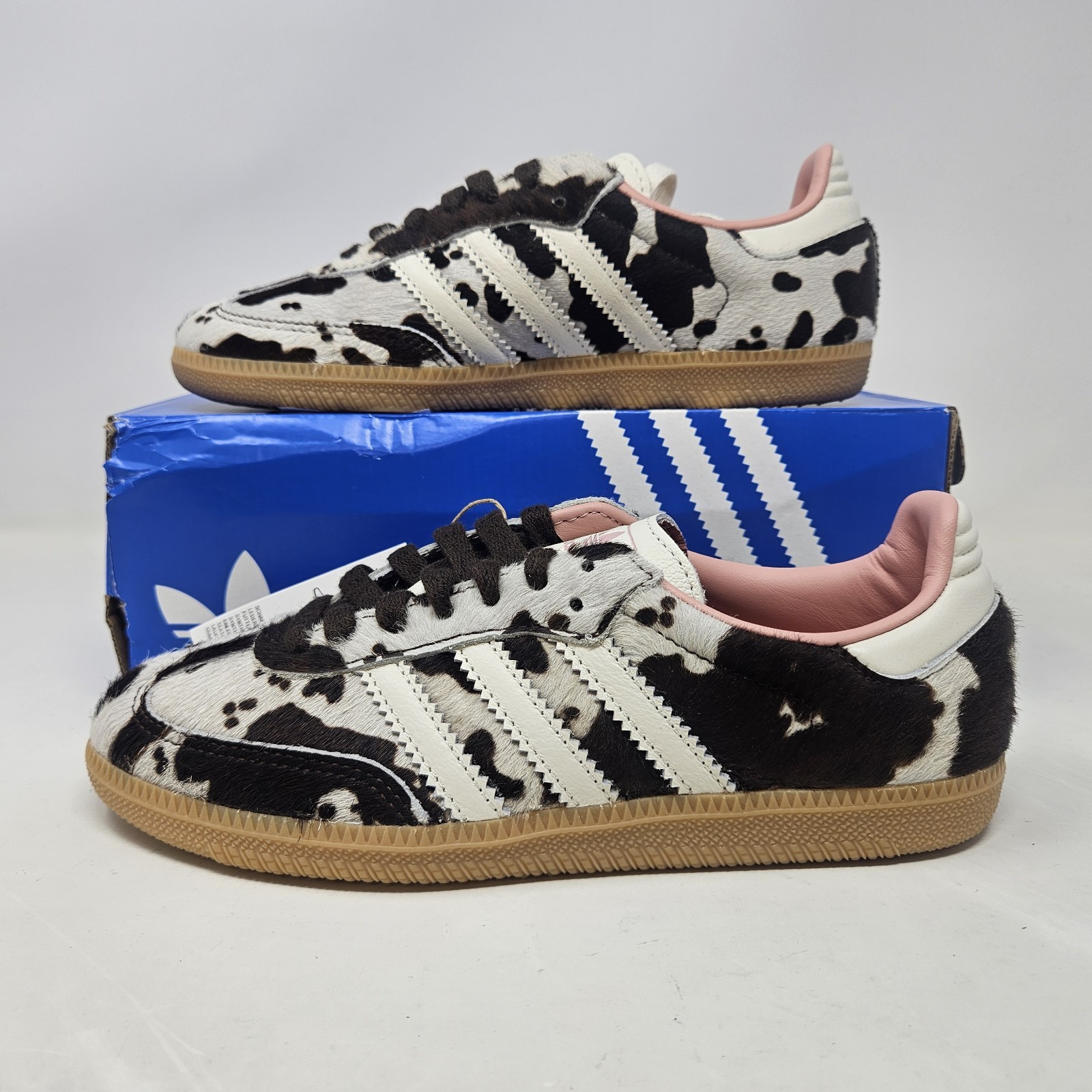 Adidas Originals Samba OG ‘Cow Print’ Brown Pink Shoe/ JR1256 / Women’s Size 5.5