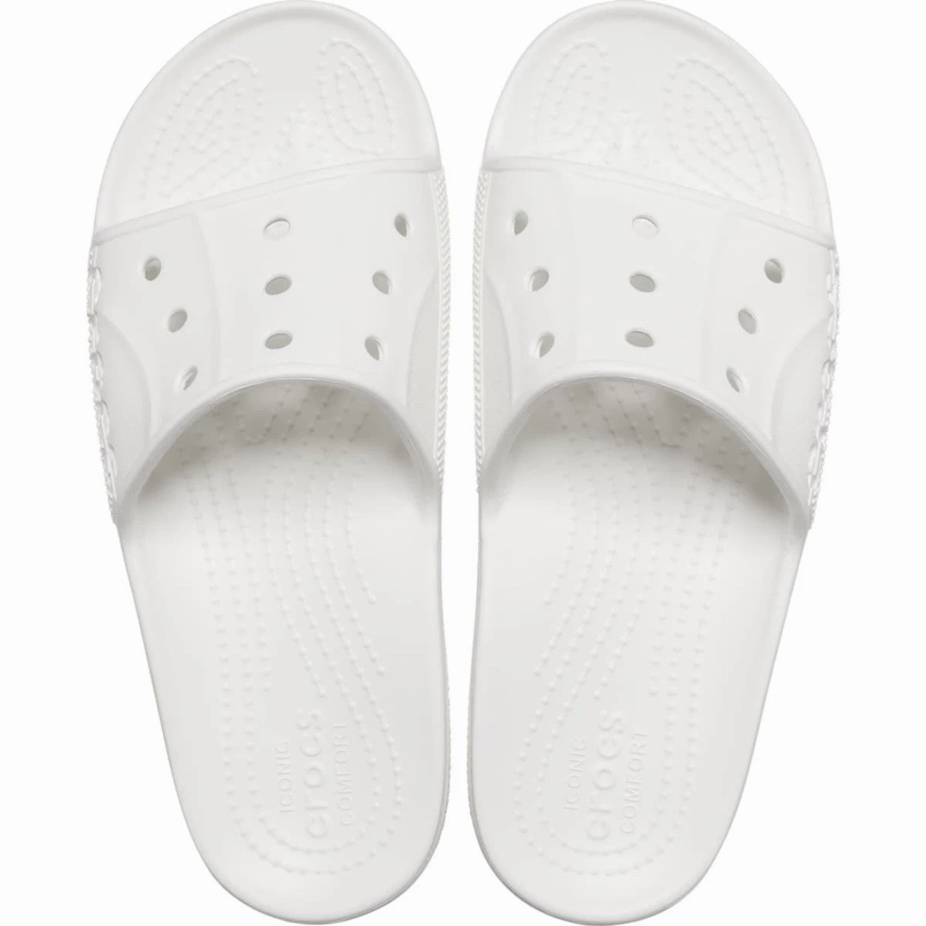 Crocs Adult Baya II Slide Sandals White US Women’s Size 7 New with Tags