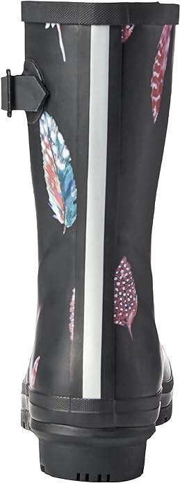 Joules Women’s Molly Welly Wellington Rain Boot Feather Black 214785 – Size 7
